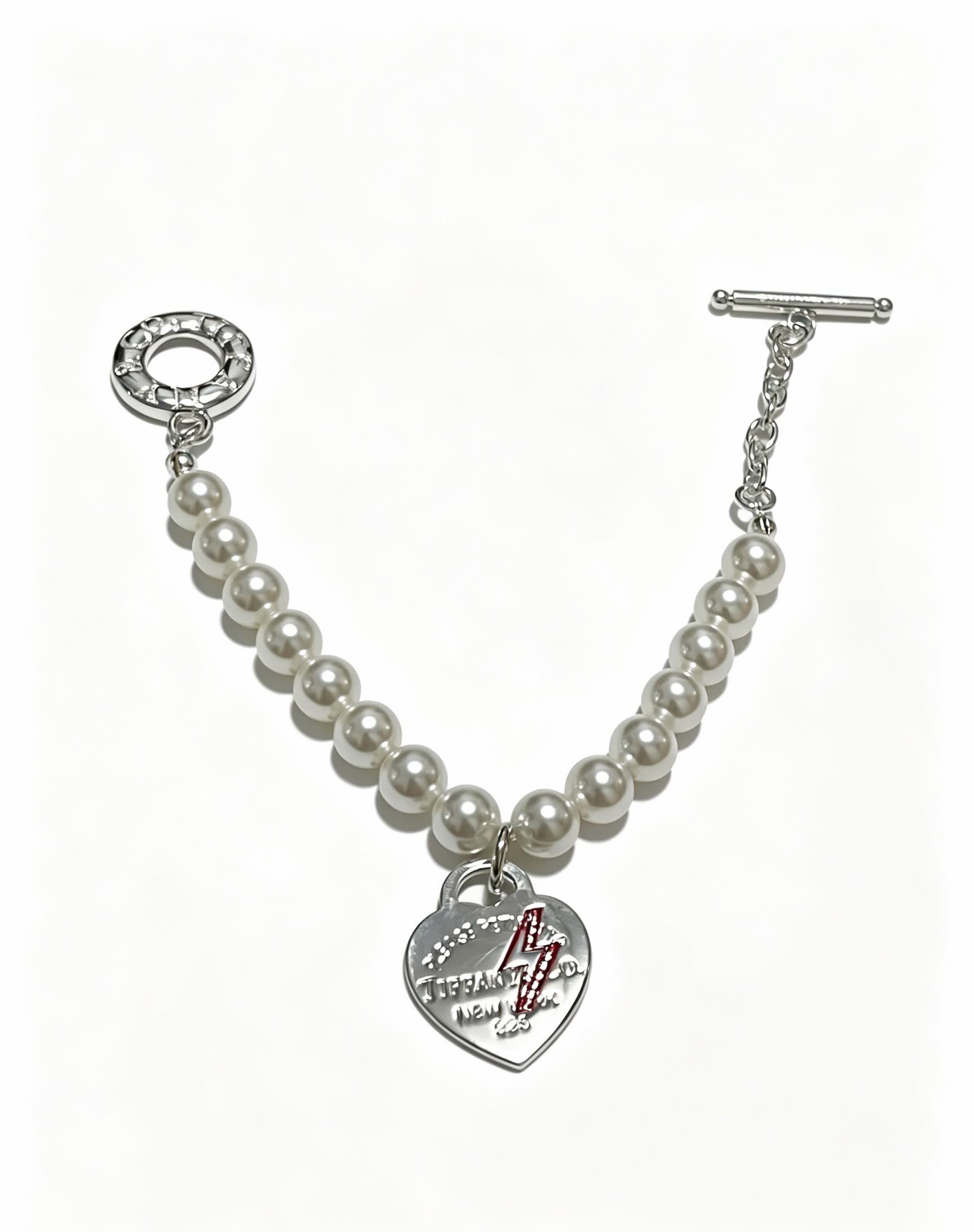Tiffany & Co. Heart Tag Pearl Bracelet